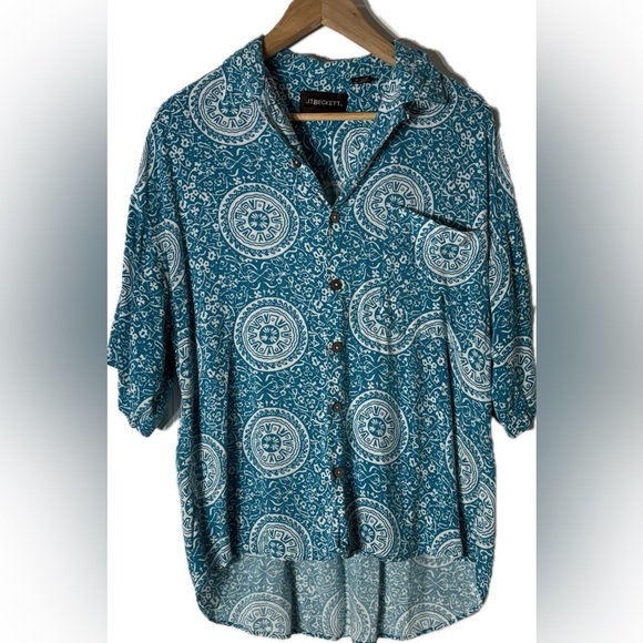 Paisley Button Down Light Weight Shirt - Picture 1 of 6